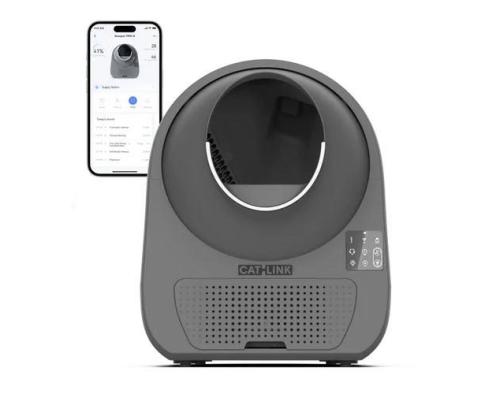 CAT LITTER BOX LUXURY PRO-X/DARK GREY CL-08-GREY CATLINK