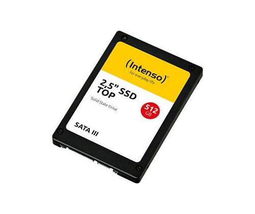 SSD INTENSO 512GB SATA 3.0 SLC Write speed 500 MBytes/sec Read speed 520 MBytes/sec 2,5" 3812450