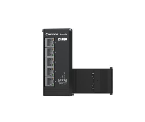 Switch TELTONIKA Switch type Unmanaged Form factor DIN rail 5xRJ-45 ports RJ-45 Ports Type Fast…