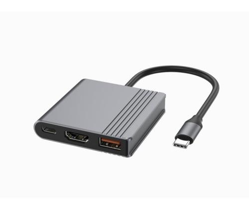 I/O ADAPTER USB-C TO HDMI/USB3/3IN1 A-CM-COMBO3-05 GEMBIRD