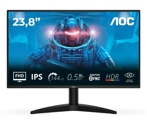 LCD Monitor AOC 23.8 " 1920 x 1080 pixels Full HD Native aspect ratio 16:9 LED Flat 24B36X