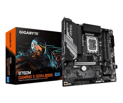 Mainboard GIGABYTE Intel B760 LGA 1700 micro ATX RAM DDR4-SDRAM 4xSlots 2xNumber of M.2 (M) slots…