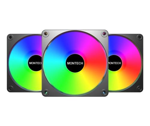 CASE FAN 120MM GF120 V2/ARGB PWM 3I1(B) MONTECH