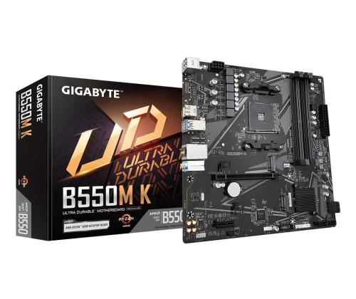 Mainboard GIGABYTE AMD B550 SAM4 Micro-ATX Memory DDR4 Memory slots 4 1xPCI-Express 3.0 1x 1xPCI…