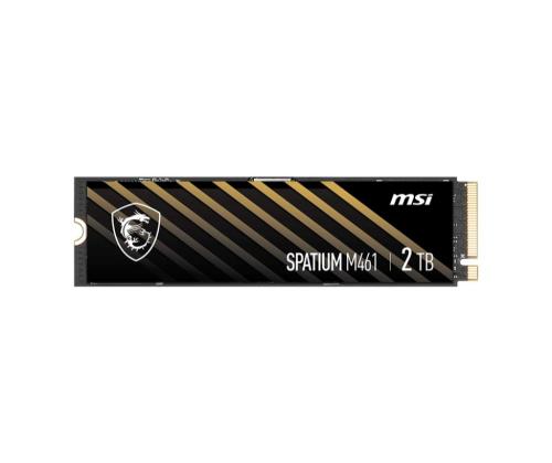 SSD MSI SPATIUM M461 2TB M.2 PCIE NVMe 3D NAND Write speed 4200 MBytes/sec Read speed 5000 MBytes…