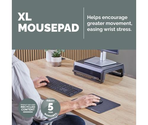 MOUSE PAD BREYTA XL/BLACK 100138995 FELLOWES