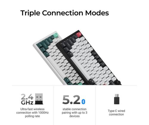 KEYBOARD WRL Q6 HE RGB/SHELL WHITE Q6H-P1 KEYCHRON