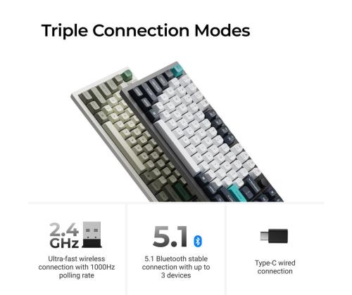 KEYBOARD WRL Q6 MAX RGB/SHELL WHITE Q6M-P4 KEYCHRON