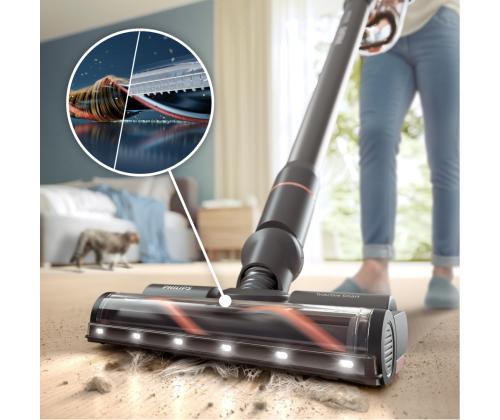 Vacuum Cleaner PHILIPS Dry&wet 2-in-1 stick vacuum Blue Bagless Battery  1.7 kg XC7163/01