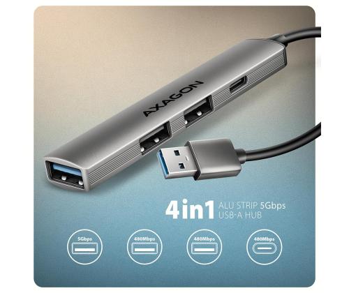 I/O HUB USB3.2 4PORT/0.12M HUE-STA AXAGON