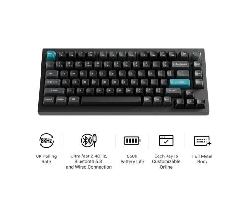 KEYBOARD WRL Q1 ULTRA/BLACK Q1U-M4 KEYCHRON