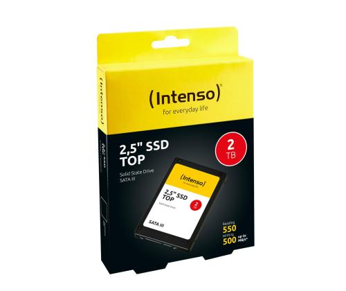 SSD INTENSO 2000 GB Serial ATA Write speed 520 MB/s Read speed 550 MB/s 2.5" 960xTBW rating MTBF…