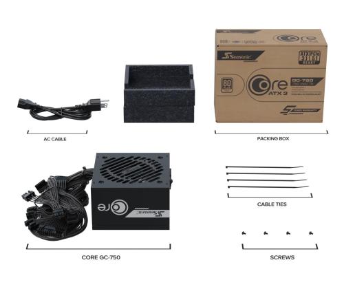 Power Supply SEASONIC ATX PC 100 - 240 V 750 W SRP-CGC751-A5A32SF