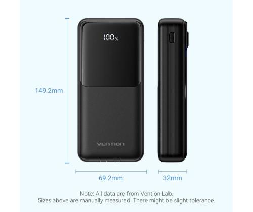 POWER BANK USB 20000MAH 22.5W/BLACK FHPB0 VENTION