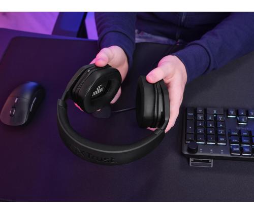 HEADSET GXT492 CARUS/BLK 25447 TRUST