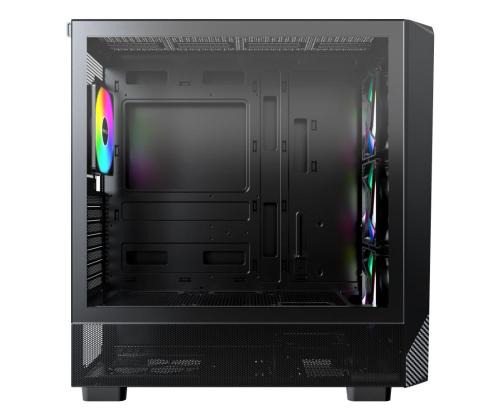 Case MONTECH X5 MidiTower Case product features Transparent panel Not included Colour Black X5(B)