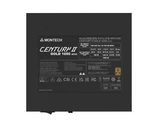 Power Supply MONTECH CENTURY II ATX 1050 W CENTURYII1050