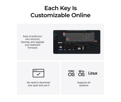 KEYBOARD WRL Q6 HE RGB/SHELL WHITE Q6H-P1 KEYCHRON