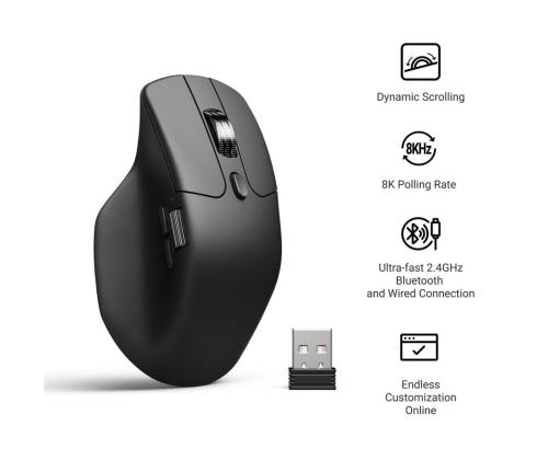 MOUSE USB OPTICAL WRL M6/BLACK M6S-A23 KEYCHRON