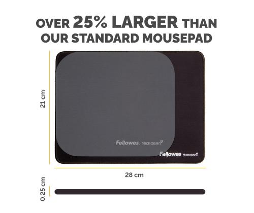 MOUSE PAD BREYTA XL/BLACK 100138995 FELLOWES