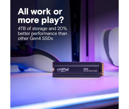 SSD PCIE G4 M.2 NVME 4TB W/HS/P310 CT4000P310SSD5 CRUCIAL