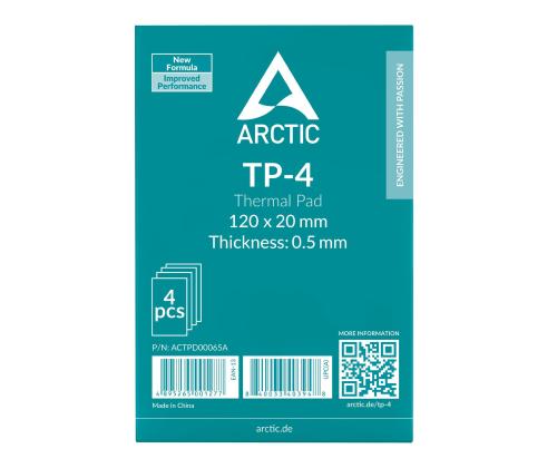 CPU COOLER ACC THERMAL PAD 4PK/120X20X0.5 ACTPD00065A ARCTIC