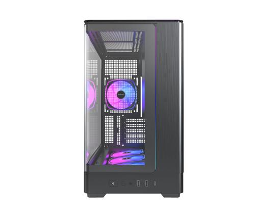 Case MONTECH micro ATX/Mini-ITX Black Midi Tower PC KING 15 PRO KING15PRO(B)