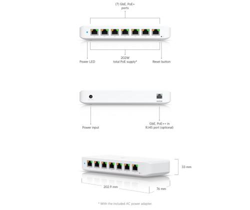 Switch UBIQUITI Ultra USW-Ultra-210W (202W) 30 Watts USW-ULTRA-210W