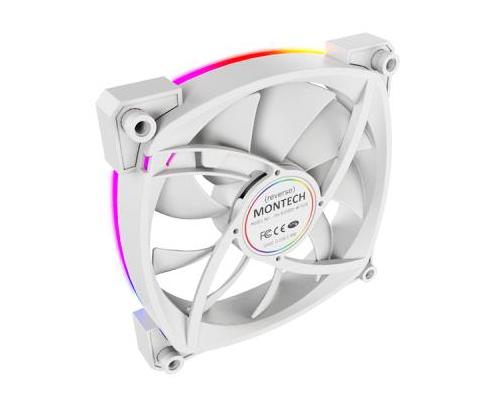 CASE FAN 120MM/RX120 PWM WHITE MONTECH