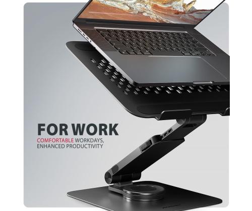 NB ACC STAND 10-17" ROTATING/ALUMINUM STND-LRB AXAGON