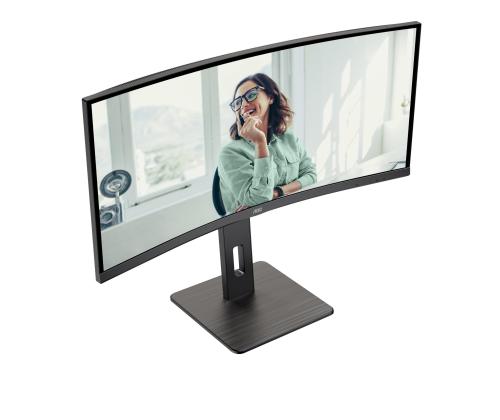 LCD Monitor AOC 34 " 3440 x 1440 pixels UltraWide Quad HD Native aspect ratio 21:9 LED Curved…