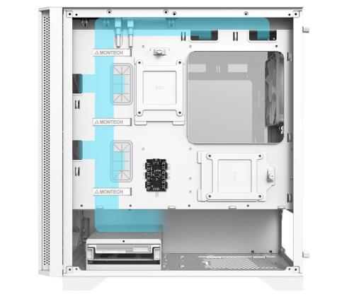 Case MONTECH AIR 100 ARGB MidiTower Not included MicroATX MiniITX Colour White AIR100ARGB(W)