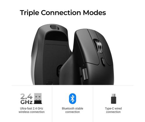 MOUSE USB OPTICAL WRL M6/BLACK M6S-A23 KEYCHRON