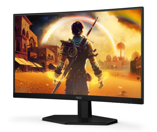 LCD Monitor AOC 23.6 " 1920 x 1080 pixels Full HD Native aspect ratio 16:9 LED Curved C24G42E