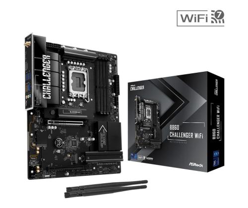 Mainboard ASROCK Intel B860 LGA 1851 (Socket V1) ATX RAM DDR5-SDRAM 4xSlots Wi-Fi Yes Bluetooth Yes…
