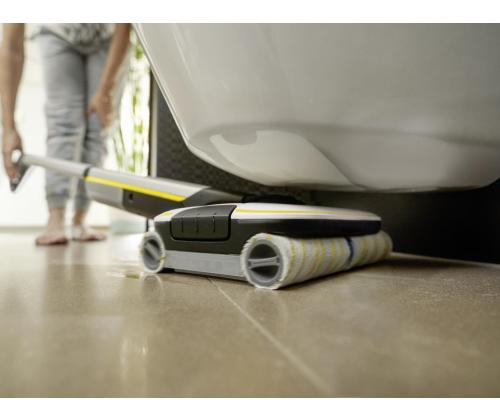 Vacuum Cleaner KARCHER Dry&wet Electric broom White/Black/Yellow Bagless Battery  4.3 kg 1.055-701.0