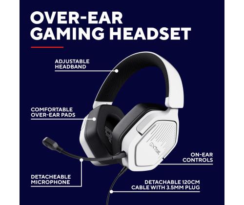HEADSET GXT492W CARUS/WHITE 25448 TRUST