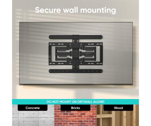 TV SET ACC WALL MOUNT /32-90"/BLACK SM6-B ONKRON