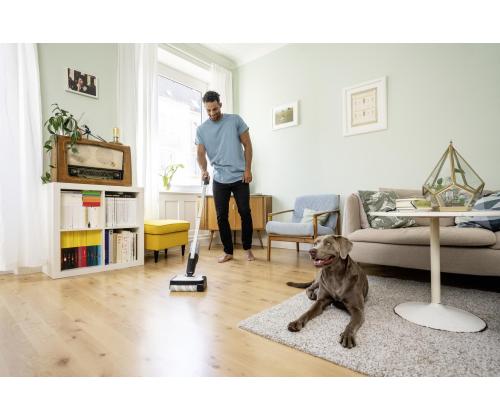 Vacuum Cleaner KARCHER dry&wet Electric broom Grey/White/Black Bagless Battery  2.3 kg 1.056-200.0