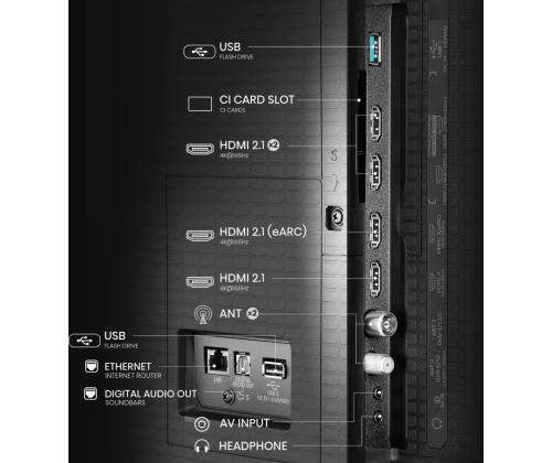 TV Set HISENSE 85 " 4K Ultra HD 3840 x 2160 pixels Flat 16:9 ULED 85U7QPRO