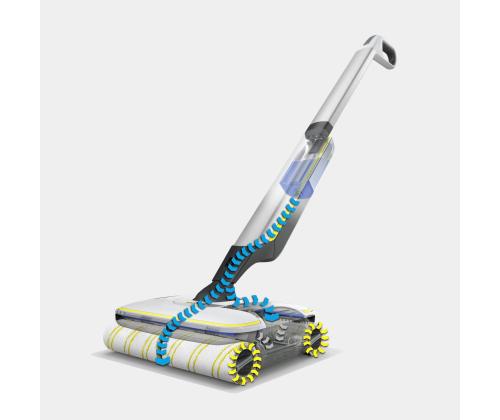 Vacuum Cleaner KARCHER Dry&wet Electric broom White/Black/Yellow Bagless Battery  4.3 kg 1.055-701.0