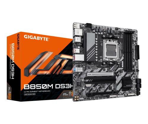 Mainboard GIGABYTE AMD B850 Socket AM5 micro ATX RAM DDR5-SDRAM 4xSlots 2xNumber of M.2 (M) slots…