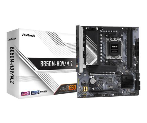 Mainboard ASROCK AMD B650 SAM5 Micro-ATX Memory DDR5 Memory slots 2 1xPCI-Express 4.0 1x 2xPCI…