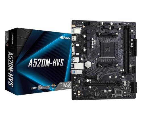 Mainboard ASROCK AMD A520 SAM4 Micro-ATX Memory DDR4 Memory slots 2 1xPCI-Express 3.0 1x 1xPCI…