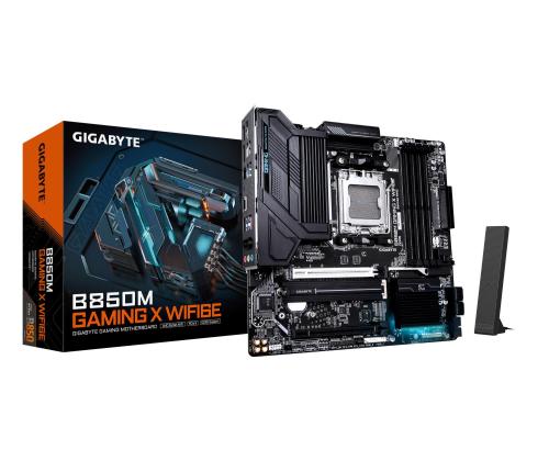 Mainboard GIGABYTE AMD B850 Socket AM5 micro ATX RAM DDR5-SDRAM 4xSlots Wi-Fi Yes Bluetooth Yes…