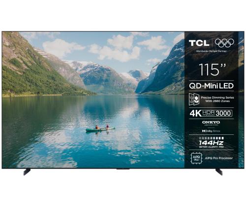 TV Set TCL 115 " 4K Ultra HD 3840 x 2160 pixels Flat 16:9 QD-Mini LED 115C7K