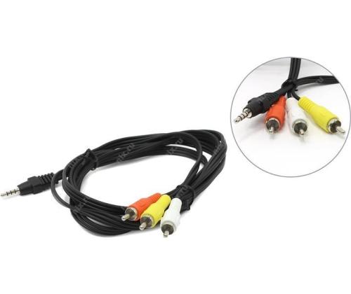 CABLE AUDIO 3.5MM 4PIN TO 3RCA/AV 2M CCA-4P2R-2M GEMBIRD
