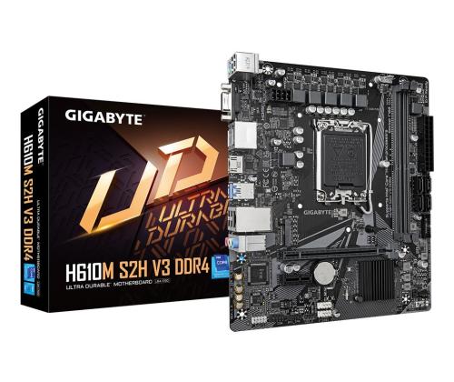Mainboard GIGABYTE Intel H610 LGA1700 Micro-ATX Memory DDR4 Memory slots 2 1xPCI-Express 3.0 1x…