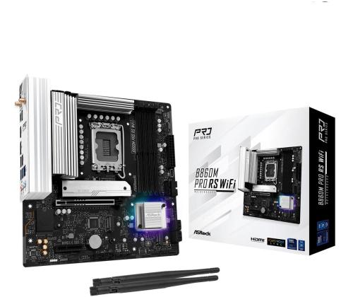 Mainboard ASROCK Intel B860 LGA 1851 (Socket V1) micro ATX RAM DDR5-SDRAM 4xSlots Wi-Fi Yes…