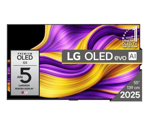 TV Set LG 55" OLED/4K/Smart 3840x2160 Wireless LAN Bluetooth webOS Black OLED55G51LW